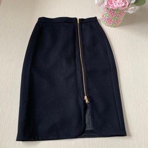 J Crew • Lined wool pencil skirt size 00